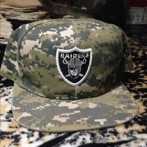 Digital camo raiders hat